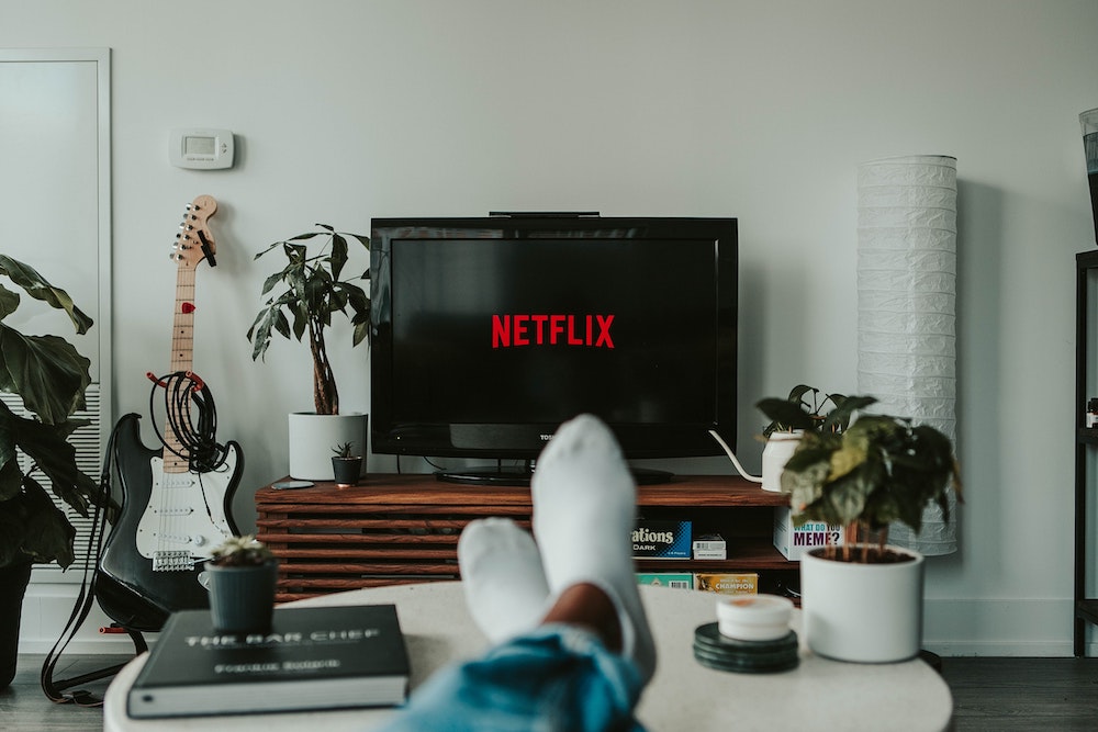 Watching TV Netflix Home Staying Indoor
