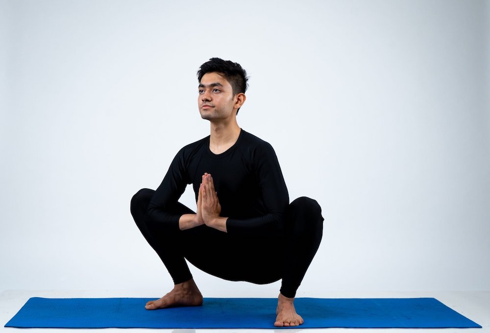 Garland Pose Yoga Malasana