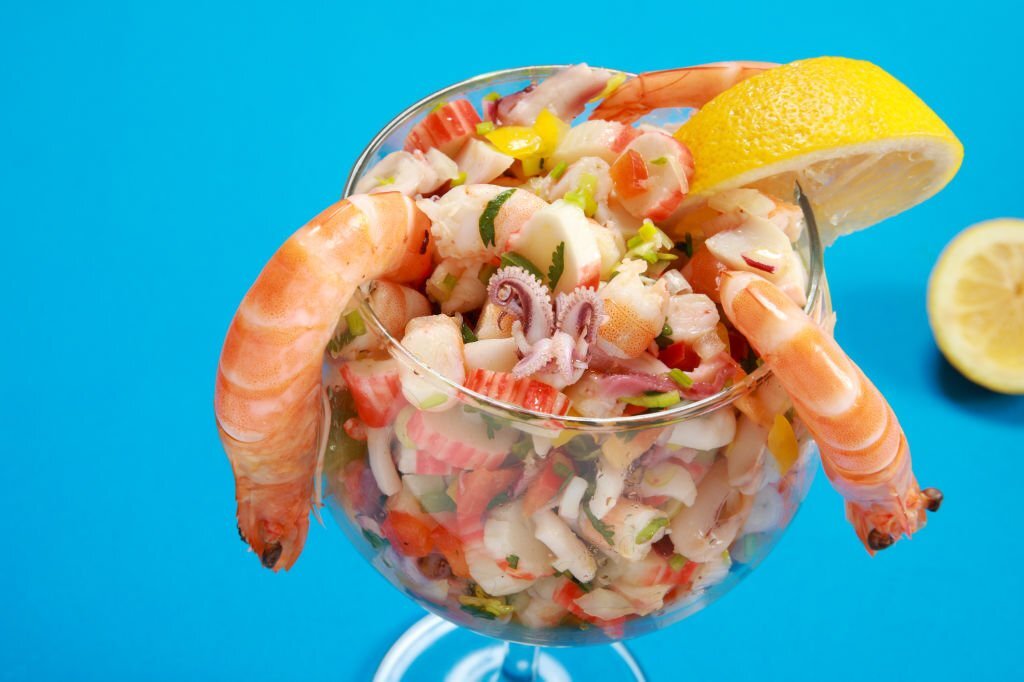 ceviche with shrimp