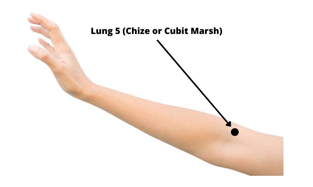 Acupressure Point Lung 5 LU5 (Chize or Cubit Marsh)