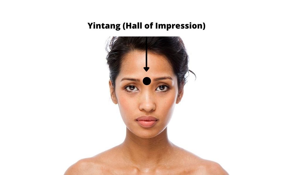 Acupressure Point Yintang EX-HN3 (Hall of Impression)